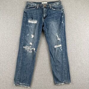 Flying Monkey Jeans Womens 27 Blue Y2159 Distressed‎ Straight Leg 100% Cotton